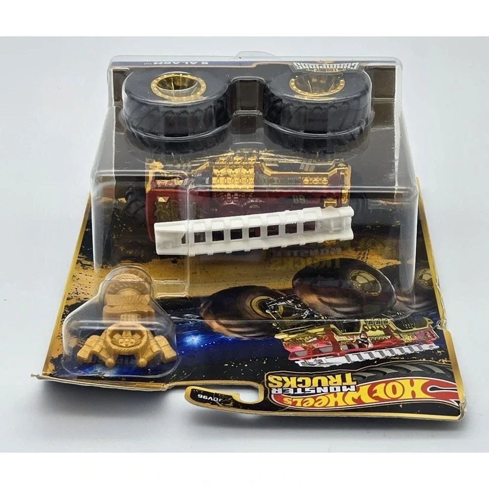 Hot Wheels Monster Trucks 5 Alarm Gold 50th Anniversary‎ Trophy Champions New